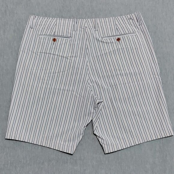 Tommy Bahama Short Men 36 Actual 40 Striped Chino Flat Front Stretch 10" Inseam - Picture 4 of 14
